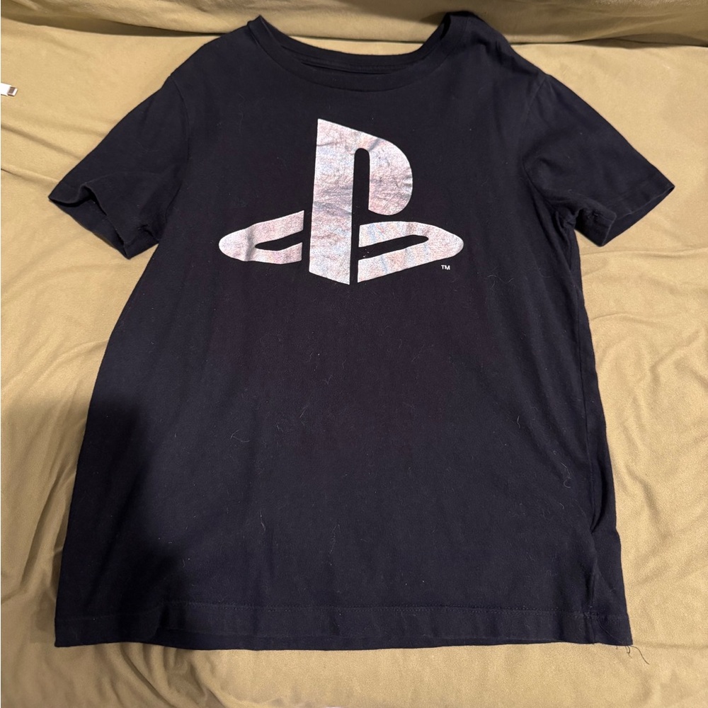 Old Navy Black Kids Tee with White Logo